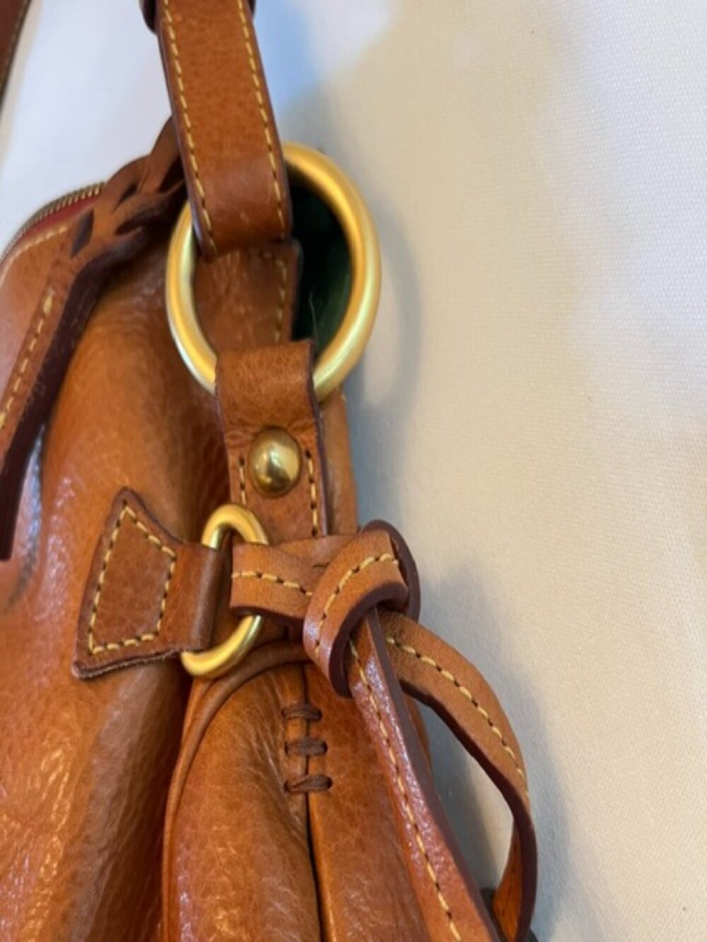 DOONEY & BOURKE | Florentine Tassel Leather Hobo Shoulder Bag - Picture 7 of 16